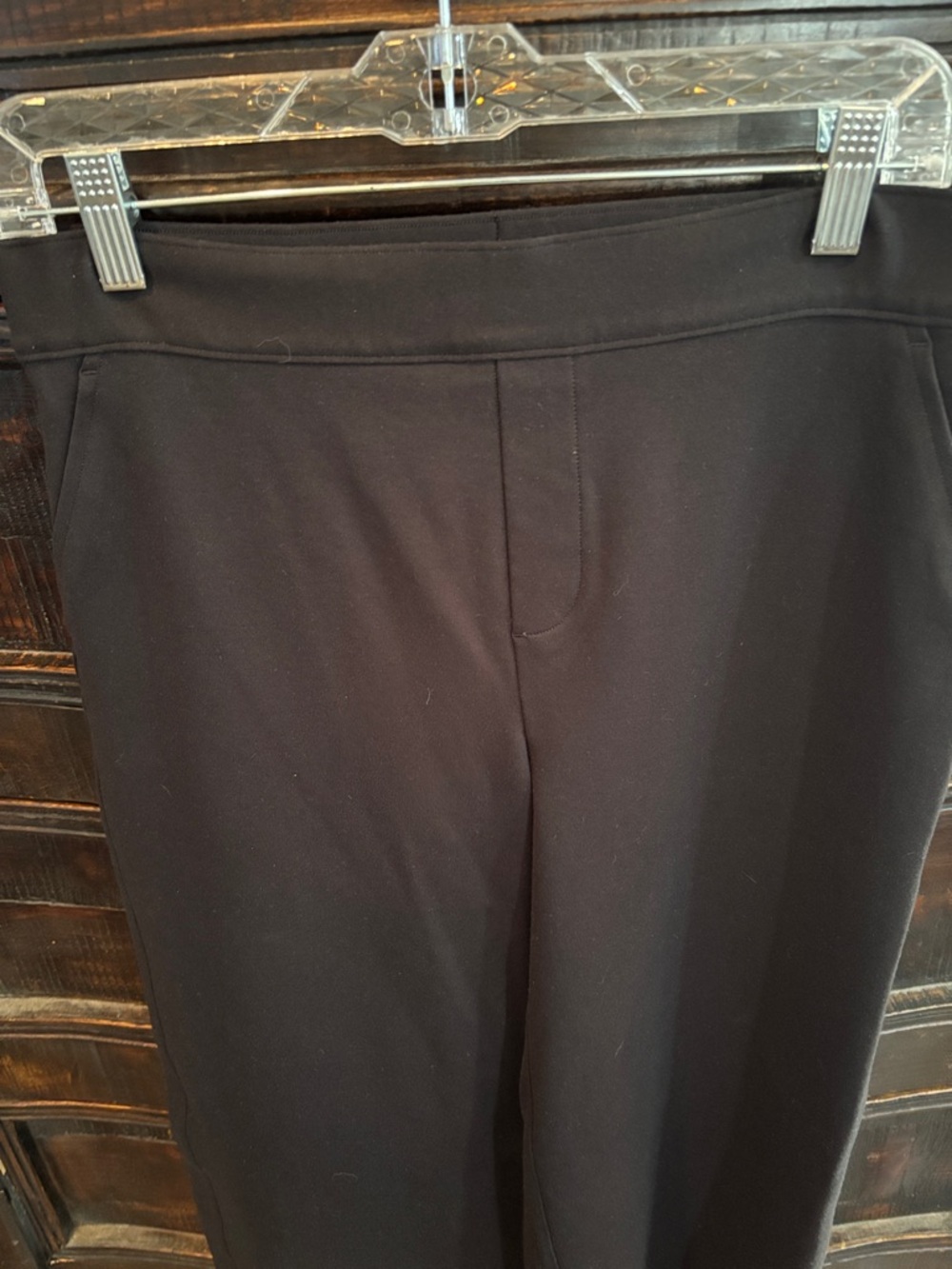 SPANX Perfect Fit Ponte Wide-Leg Pull-On Black Pants with Red Tag - Picture 3 of 5
